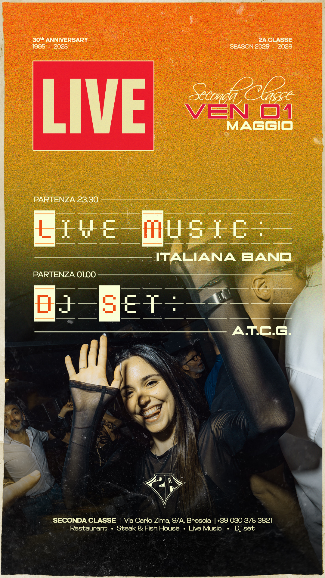 LIVE MUSIC: ITALIANA BAND | DJ SET: A.T.G.C.